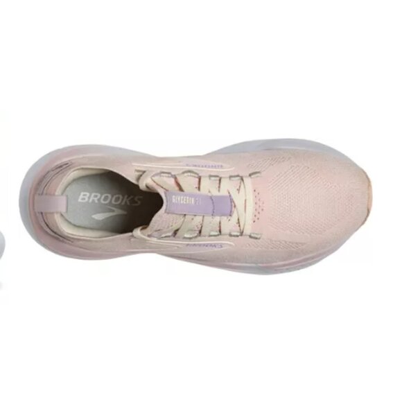 ๐New Color-Brooks Women's Glycerin StealthFit 21 Running Shoes-Color: Pink - Picture 4 of 6